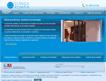 Tablet Screenshot of clinicaroman.es